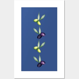 Pretty Olive Pattern Posters and Art